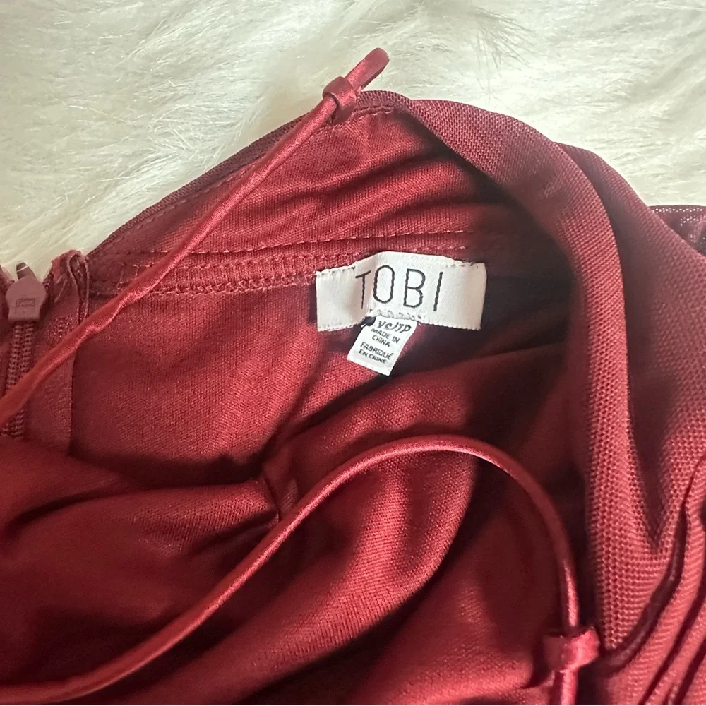 Tobi Women's Wine Always Around Skater Dress. sz xsmall